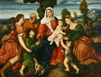 La Sainte Famille avec Tobias et l